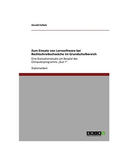 Zum einsatz von lernsoftware - von,